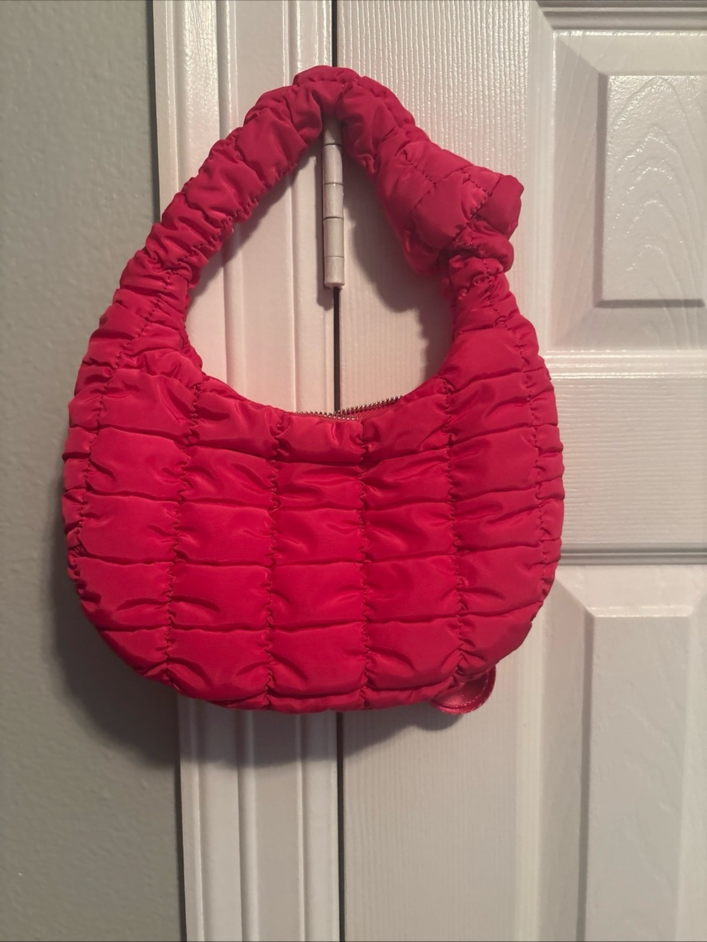 Hot pink Quilted Shoulder Bag
